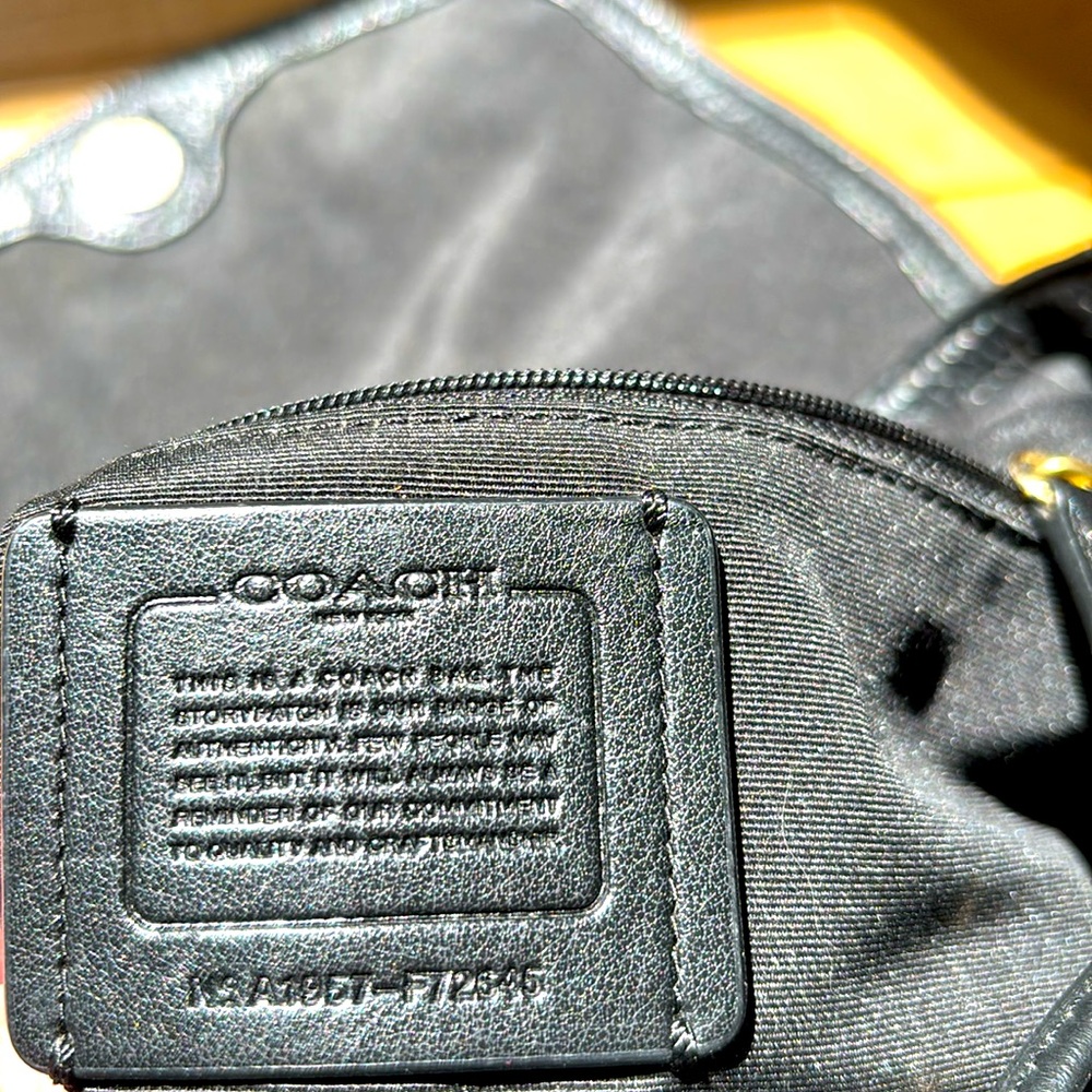 Coach Black Leather Backpack - Picture 8 of 8